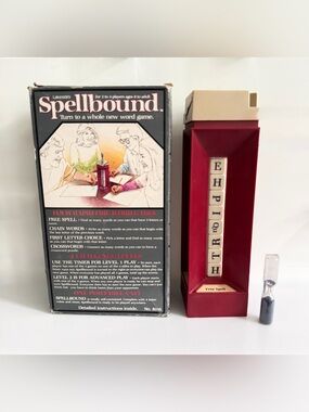 Vintage 1981 Lakeside Spellbound Word Game Complete 80s Board Game⁠